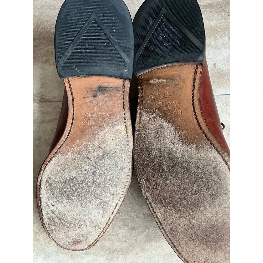 Allen Edmonds Delray Brown Leather Shoes Sz 13